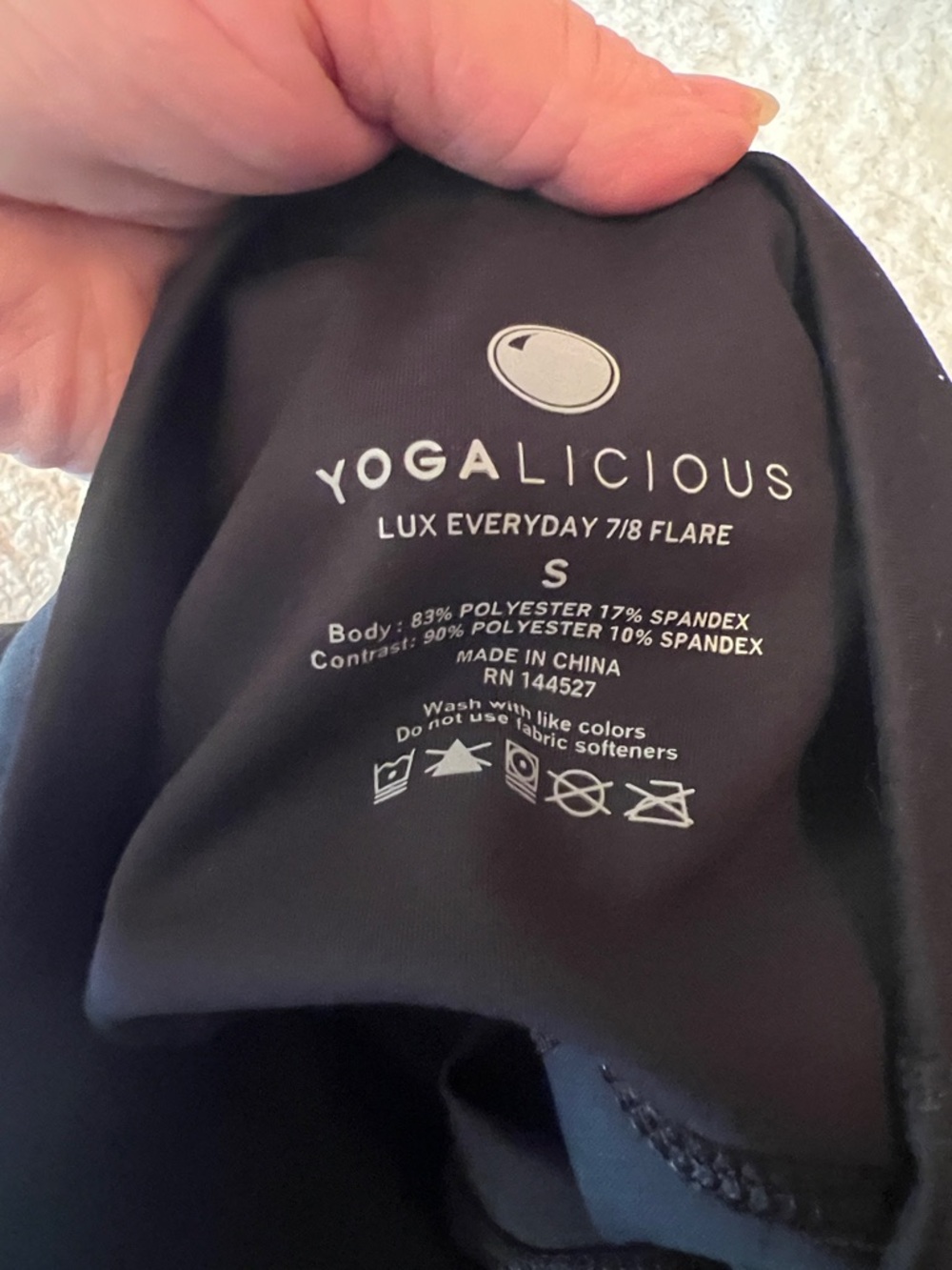 Yogalicious Black Yoga Flare Leggings - Picture 11 of 11